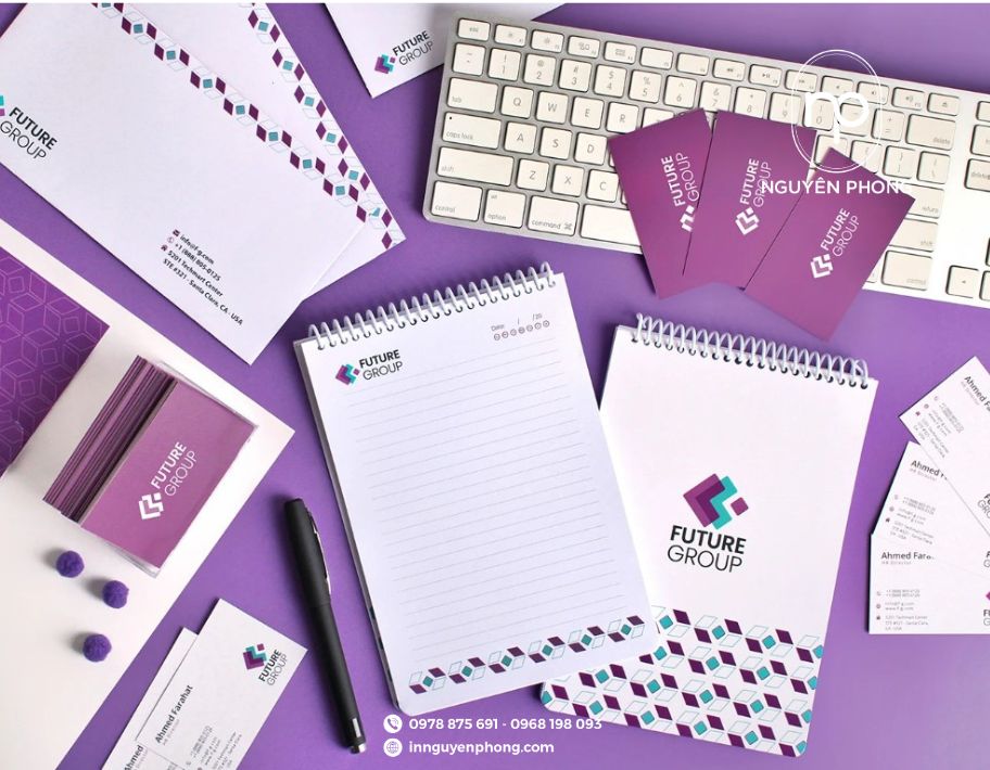 Logo in ấn trọn bộ văn phòng phẩm